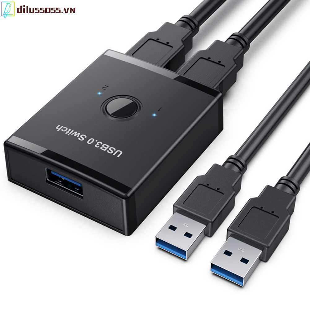 Hub Usb 1 Trong 2 Phích Cắm Và Công Tắc Chuyển Đổi Dành Cho Máy in / Thiết Bị Usb Khác