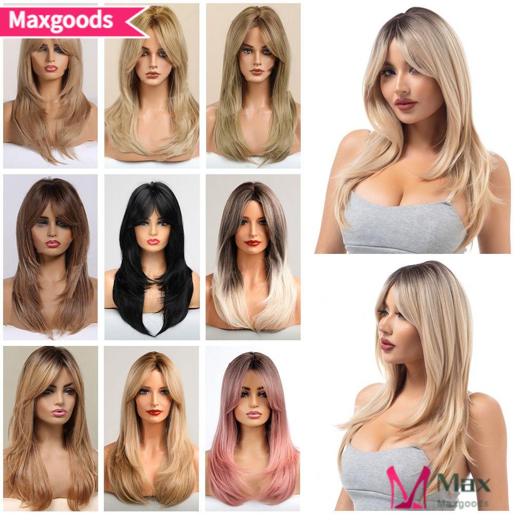 Maxg Tóc Giả Hình Bát Giác Chịu Nhiệt Độ Cao Dài Ngang Giữa Hàng Ngày Cho Nữ