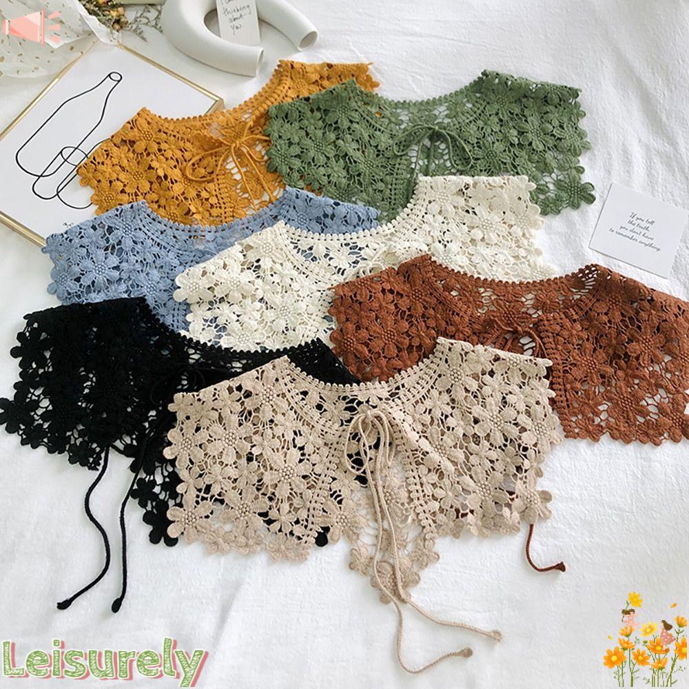 Áo Choàng Cổ Mini Vải Ren Có Thể Điều Chỉnh Và Tháo Rời