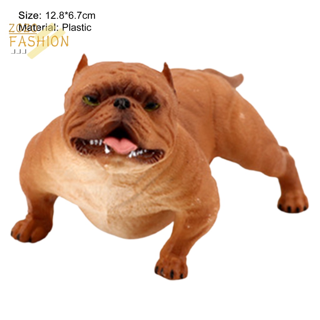 Mô Hình Chó Pitbull Mini Dễ Thương Cho Bé