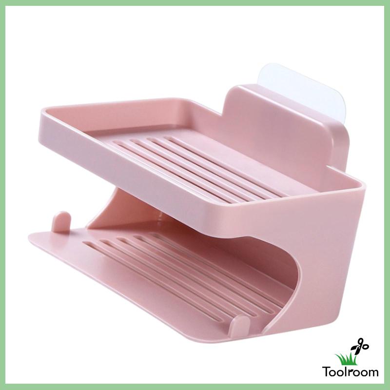 Giá Đỡ Xà Phòng Hai Tầng Gắn Tường Tiện Dụng Cho Phòng Tắm / Khách Sạn