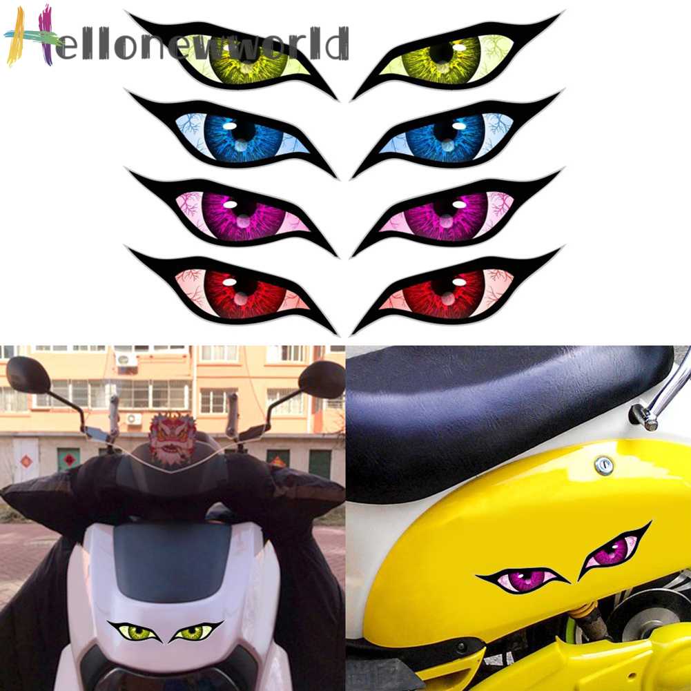 Set 2 Miếng Dán Trang Trí Xe Hơi Hình Đôi Mắt Độc Đáo