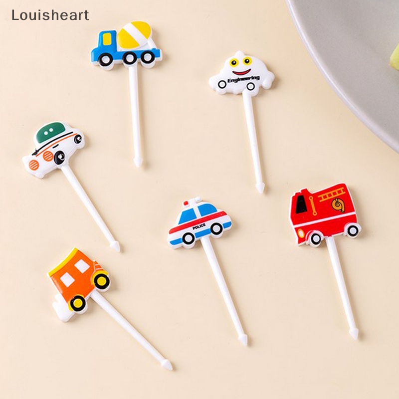 Bộ 6 Nĩa Ăn Trái Cây Hình Xe Hơi Louisheart TFG