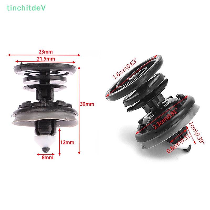 FENDER [TinchitdeV] Bộ 10 Đinh Tán Bằng Nhựa Cho Xe Hơi