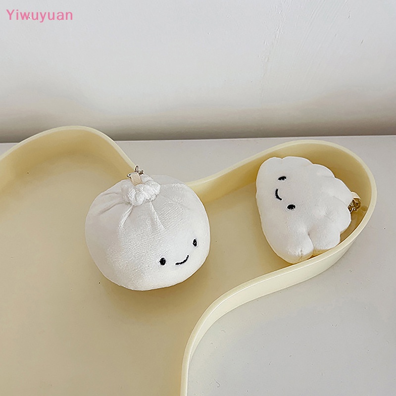 Móc Khóa Búp Bê Nhồi Bông Màu Trắng Dễ Thương Mới