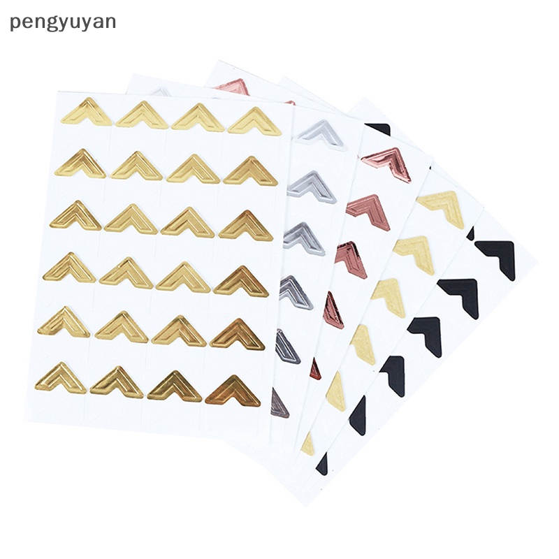 [pengyuyan] Set 5 Tờ Nhãn Dán Giấy Kraft Trang Trí Khung Ảnh Cổ Điển DIY
