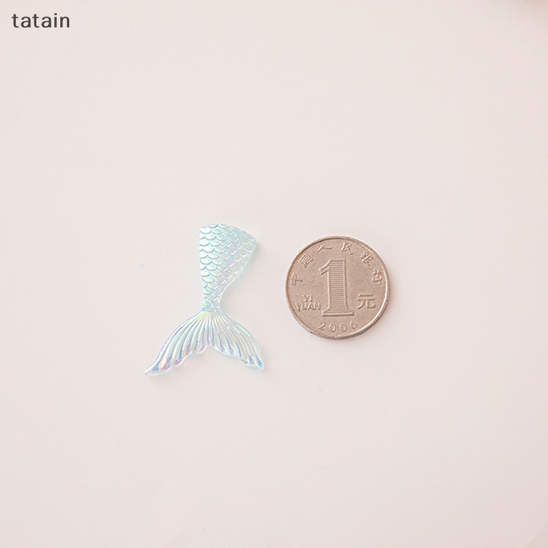 Set 5 Mặt Dây Chuyền Resin Hình Đuôi Cá Dạ Quang Nhiều Màu