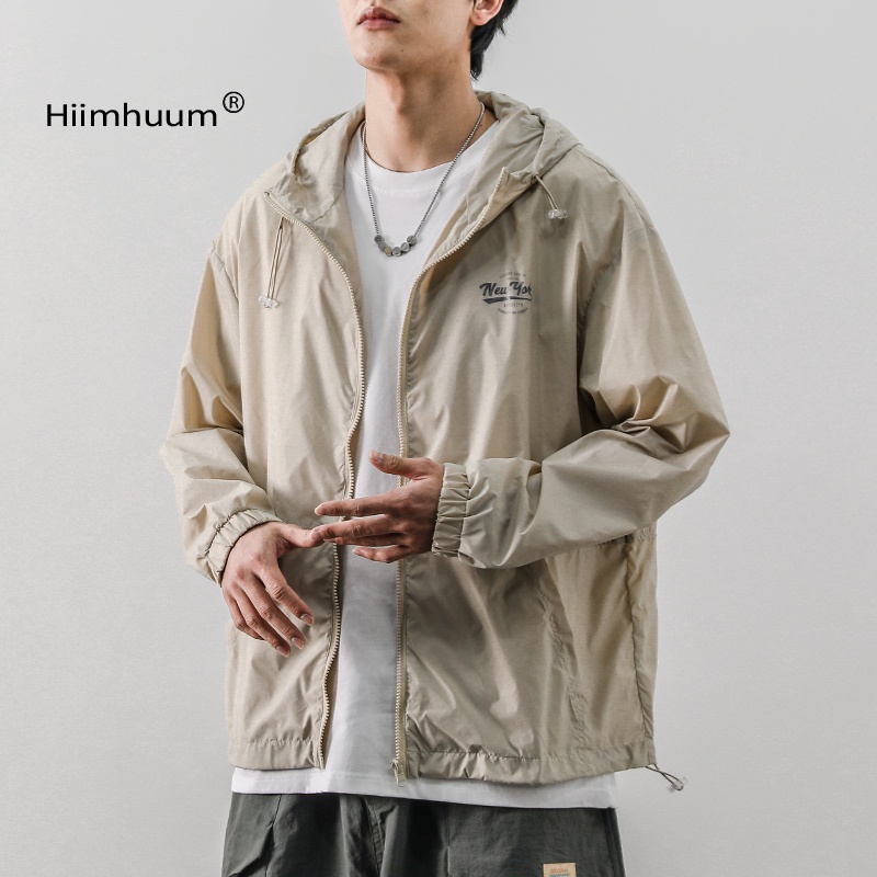 Áo Khoác Chống Nắng Bằng Lụa Lạnh Thoáng Khí Trọng Lượng Nhẹ Nhanh Khô Thời Trang Mùa Hè Cho Nam