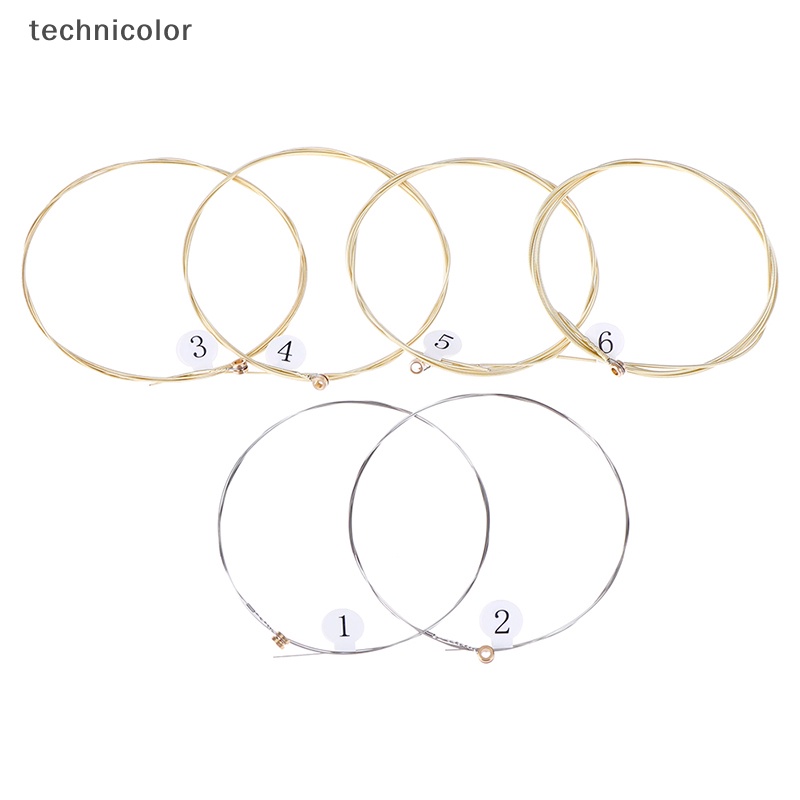 Set 1 / 6 Dây Đàn Ghi Ta Bằng Thép Mạ Niken Chuyên Dụng