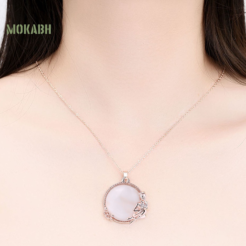 1 Set Vòng cổ Và Bông Tai Đính Đá Thời Trang Nữ Tính