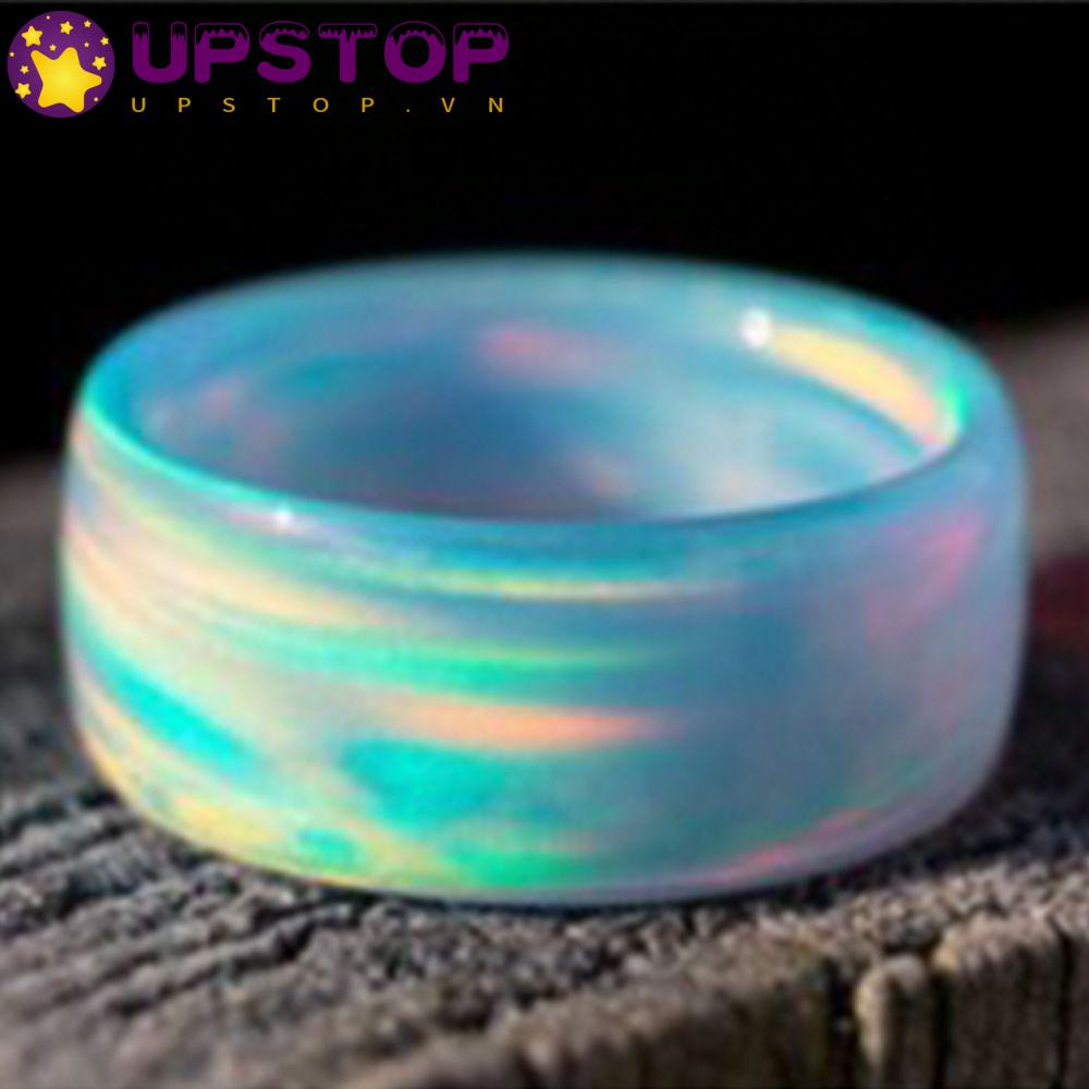 Nhẫn Acrylic Màu Xanh Dương Thời Trang Cho Nam Và Nữ