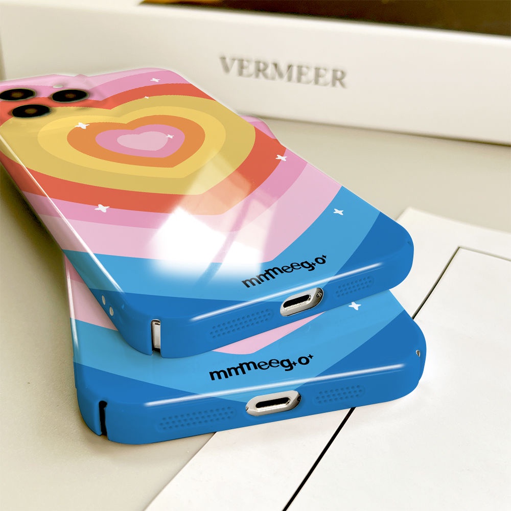 Ốp Điện Thoại Cứng Họa Tiết Trái Tim Xinh Xắn Cho Iphone 12 / promax / 713 Plus Xs 11iPhone14xr8 ULJY