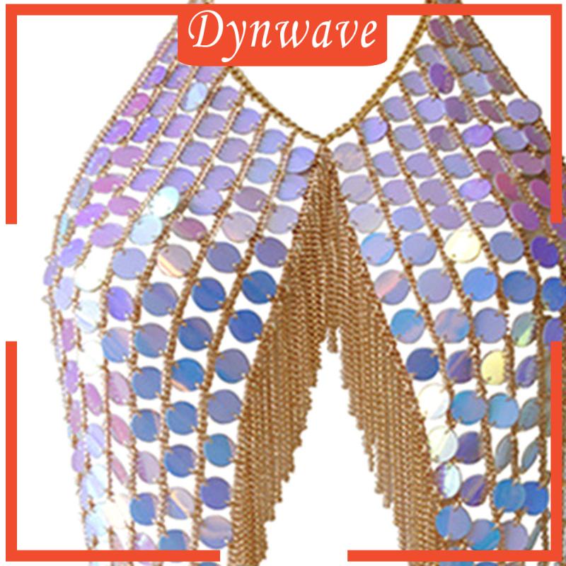 [Dynwave] Áo Ngực Đính Kim Sa Lấp Lánh Cho Nữ Đi Hộp Đêm Bãi Biển / Lễ Hội Rav