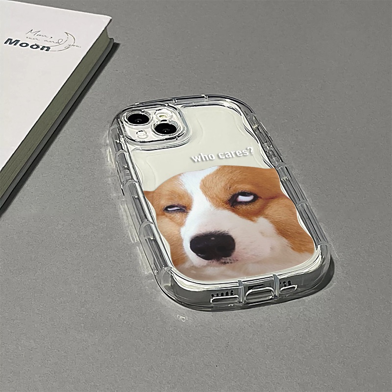 Ốp Điện Thoại Silicone Mềm Trong Suốt Chống Sốc In Hình Chú Chó Arrogant Cho IPhone 14 13 12 11 Pro Max XS X XR 8 + 7 Plus