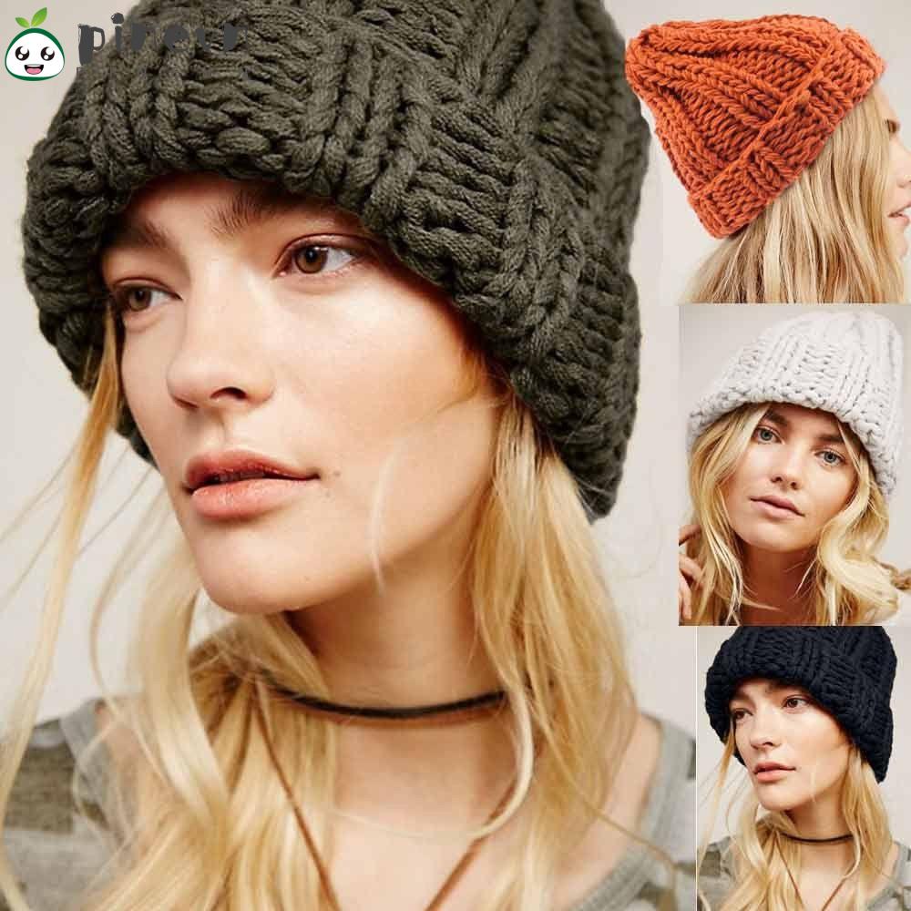 Mũ Len Dệt Kim Màu Sắc Ngọt Ngào Cho Nữ
