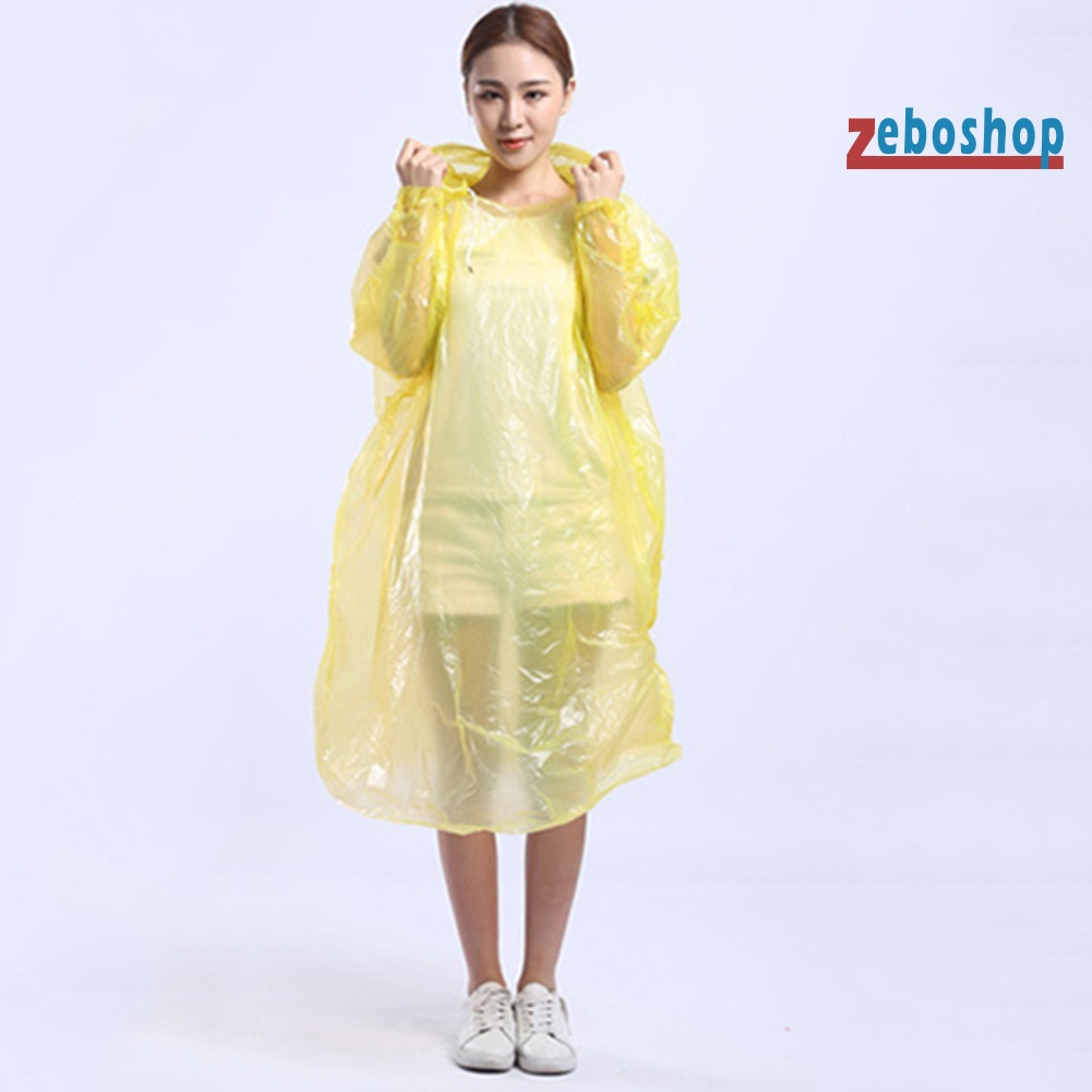 Set 5 Áo Mưa Có Mũ Trùm Dùng Một Lần Chống Nước Thích Hợp Cho Các Hoạt Động Ngoài Trời