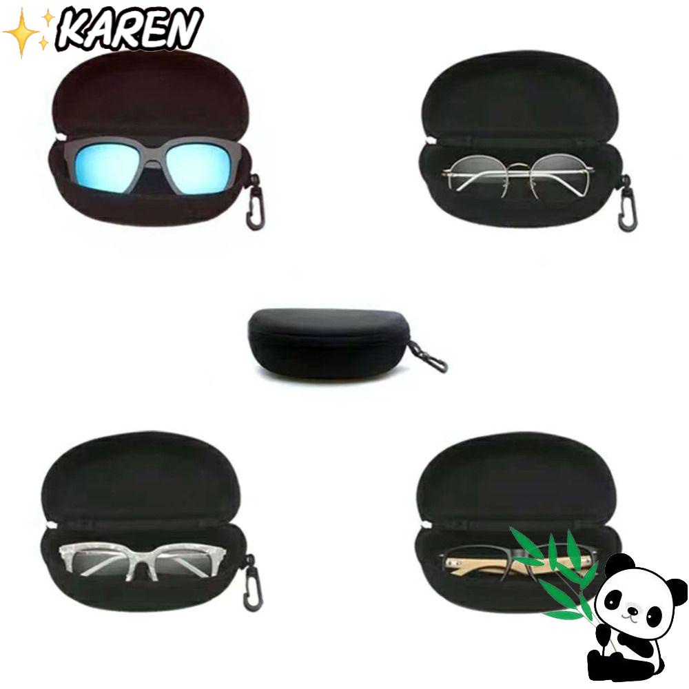 KAREN Set 2 Hộp Đựng Kính Mát 2 Ngăn Có Khóa Kéo Nhiều Màu Sắc Tiện Dụng