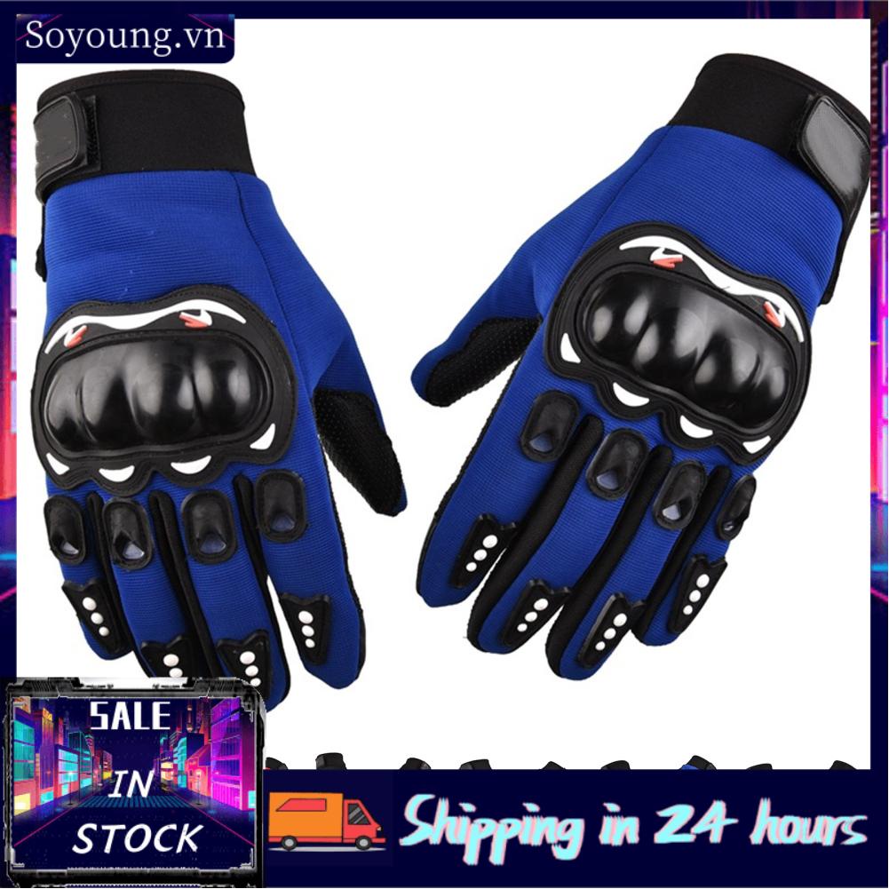 Soyoung Motorcycle  Touchscreen Hard Knuckle Powersports Racing for Mountaineering Cycling Aerobics