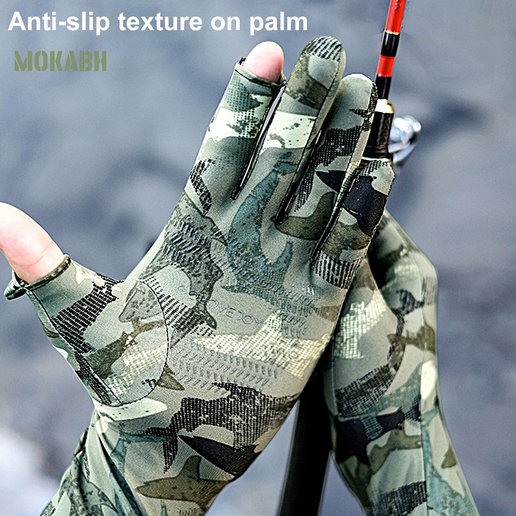 1 Đôi Găng Tay Chống Nắng Độ Co Giãn Cao Chống Trượt Có Thể Chạm Màn Hình Cảm Ứng