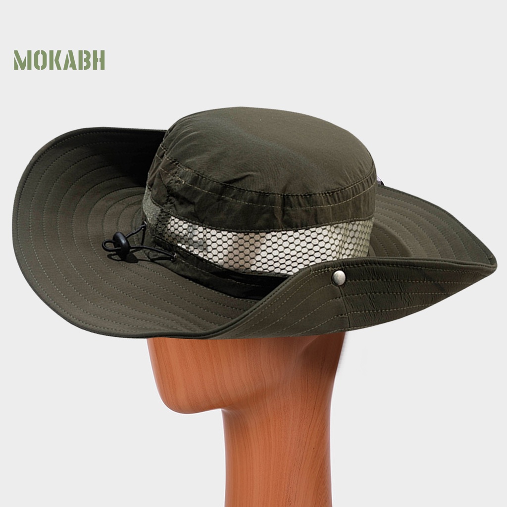 Mũ Xô Dây Rút Co Giãn Thoáng Khí Chống Nắng Chống Nước Dùng Khi Đi Câu Cá Ngoài Trời