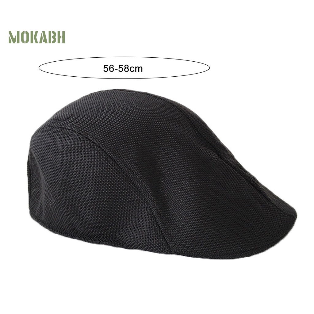 [Mok Abh] Mũ Lưỡi Trai Phẳng Phong Cách Anh Quốc Thiết Kế Tốt Kiểu Phương Tây Cho Nam Mặc Hàng Ngày