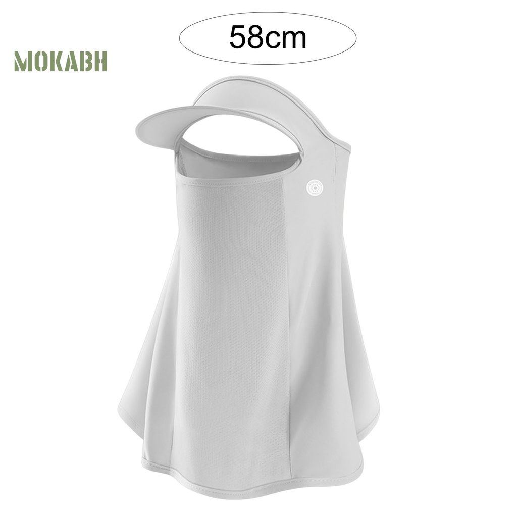 [Mok Abh] Mũ Chống Nắng Vành Dài Có Lỗ Thoáng Khí Bảo Vệ Khuôn Mặt Chống Bụi Ngoài Trời