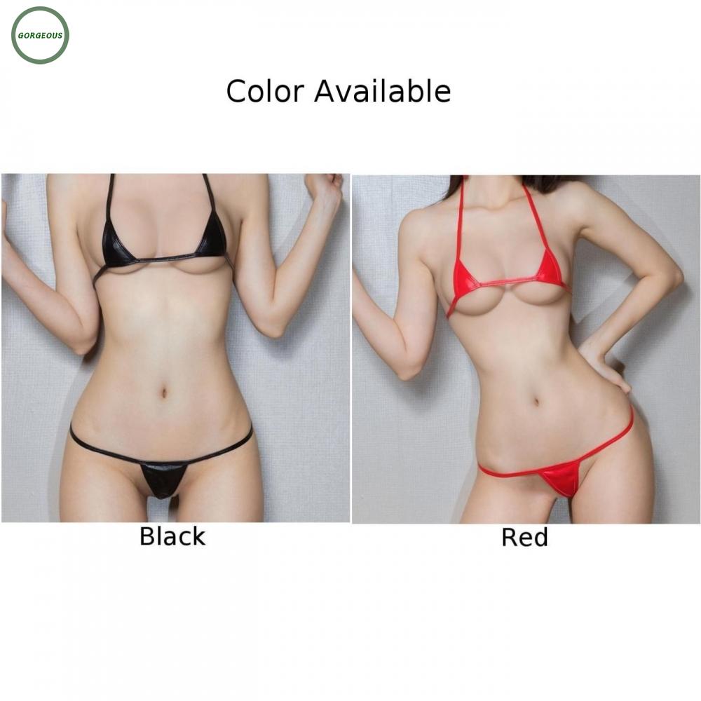 New Coming~Women Underwear Comfortable Leightweight Lingerie PU Leather Sleepwear#Home Essentialses
