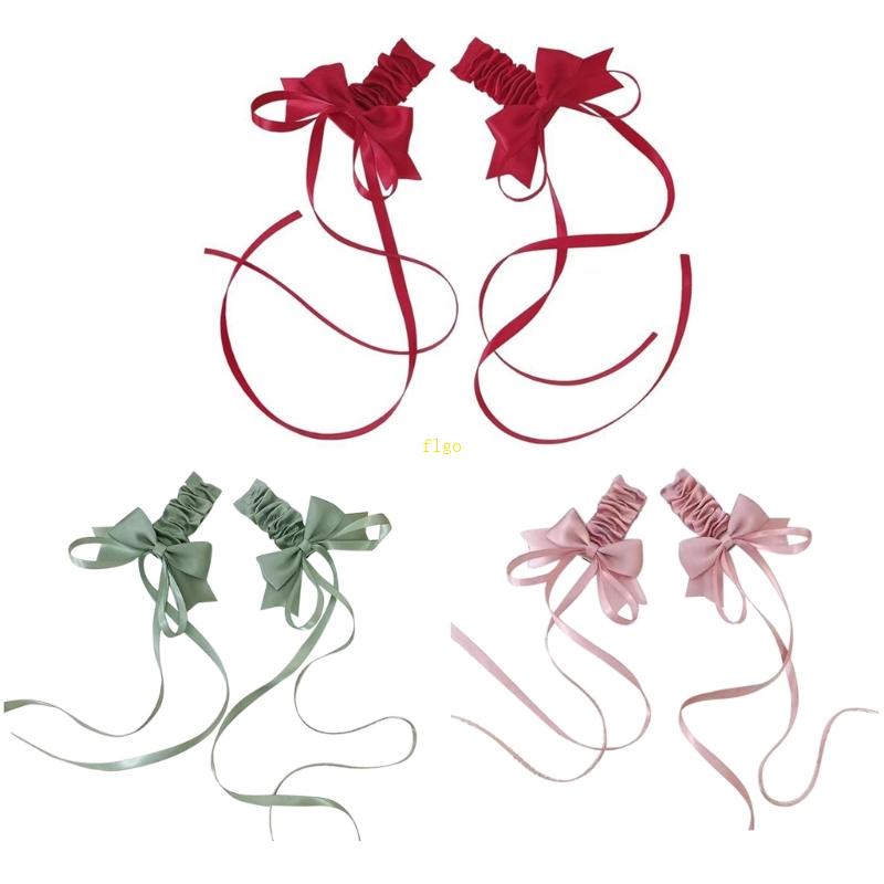 Kẹp Tóc Đính Nơ Tua Rua Phong Cách Lolita