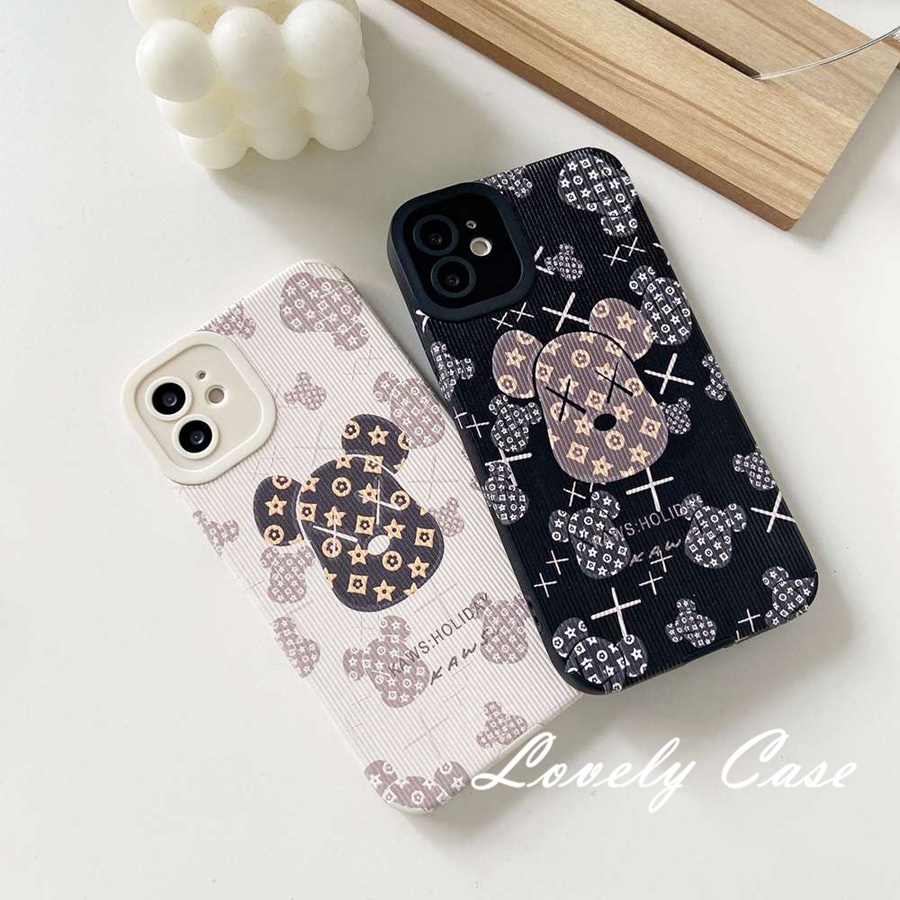 Ốp Điện Thoại Mềm Họa Tiết Gấu Hợp Thời Trang Bảo Vệ Cho IPhone 14 13 12 11 Pro Max X XR Xs Max 7 8 Plus SE 2020
