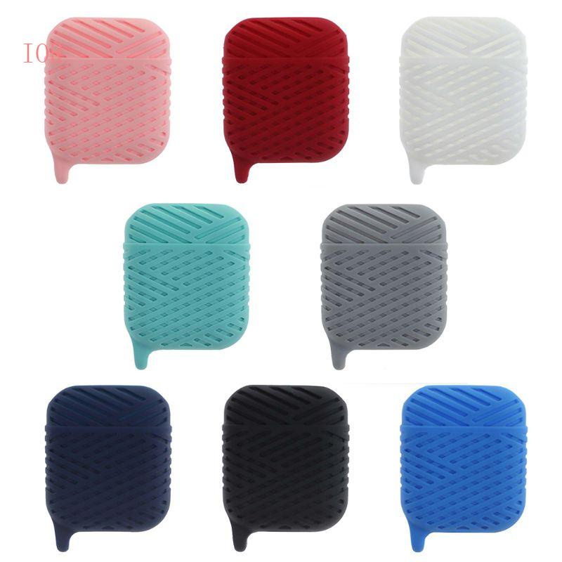 Vỏ Bảo Vệ Hộp Sạc Tai Nghe 1 2 Bằng Silicon Dẻo Kèm Móc Khóa Kim Loại Chống Sốc Tiện Dụng