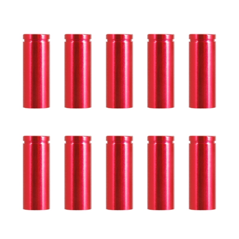 QQ Set 10 Đầu Bọc Dây Cáp Xe Đạp Bằng Hợp Kim Nhôm Nhiều Màu