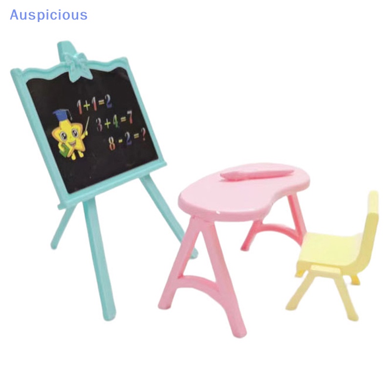 Set 4 Bảng Đen Viết Phấn Kích Thước 16cm Trang Trí Nhà Búp Bê