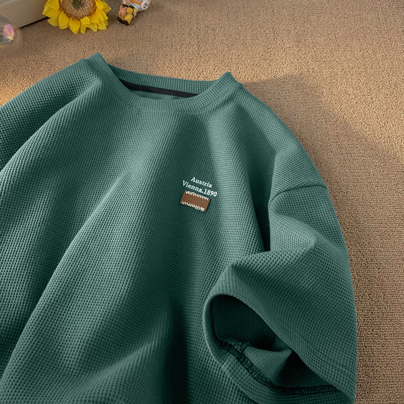 Áo Thun Nam Tay Ngắn Có Thêu Chữ Thời Trang Phong Cách