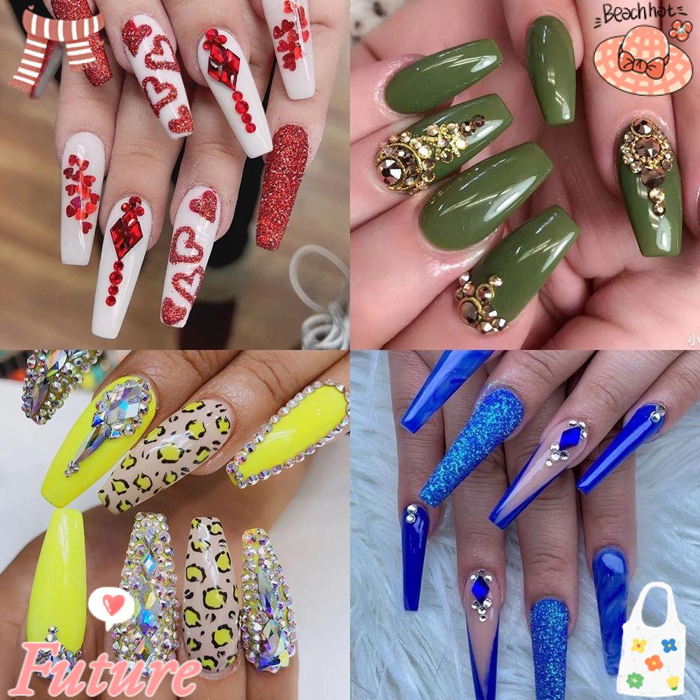 Hộp 12 Kích Cỡ Trang Trí Móng Tay Nghệ Thuật