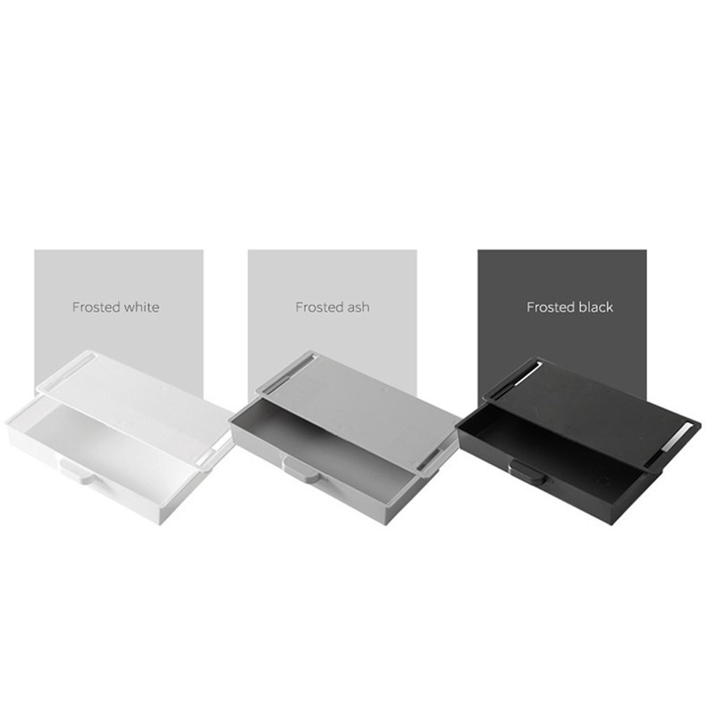 =Christmas=Creative Self Stick Pencil Tray Desk Table Storage Drawer Organizer Box