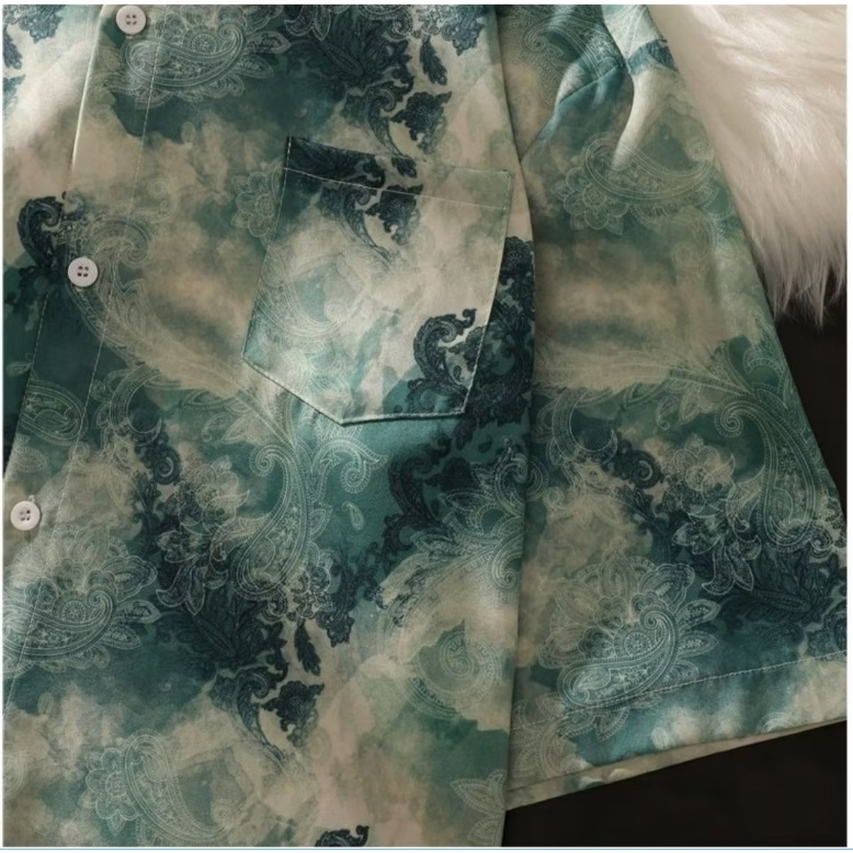 Áo Sơ Mi Tay Ngắn Dáng Rộng Plus Size M-8XL Thời Trang Đi Biển Cao Cấp Cho Nam