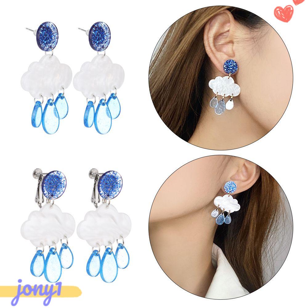 Bông Tai Hình Đám Mây Bằng Acrylic Sáng Tạo Cho Nữ