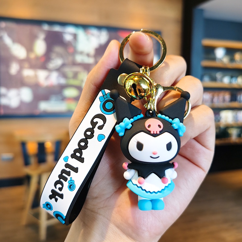 Móc Khóa Trang Trí Túi Xách / Xe Hơi Hoạt Hình Kuromi Dễ Thương Dành Cho Nữ H0227