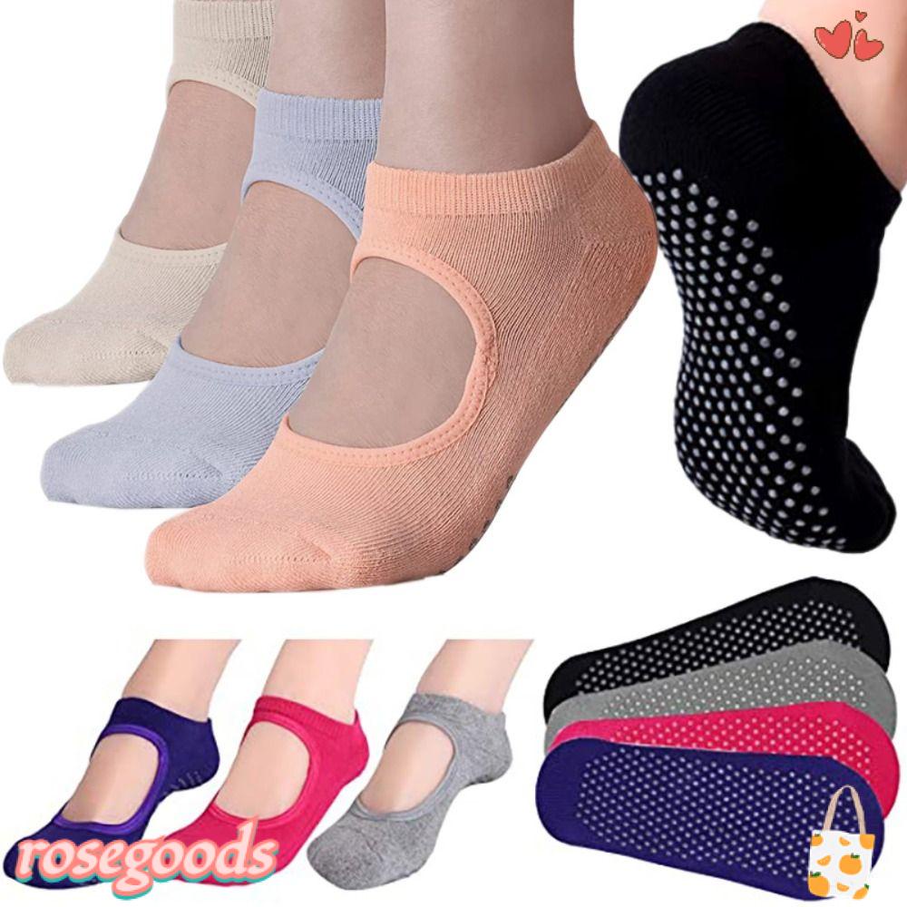 Vớ Cotton Múa Ba Lê / Tập Yoga / Pilates Hình Hoa Hồng