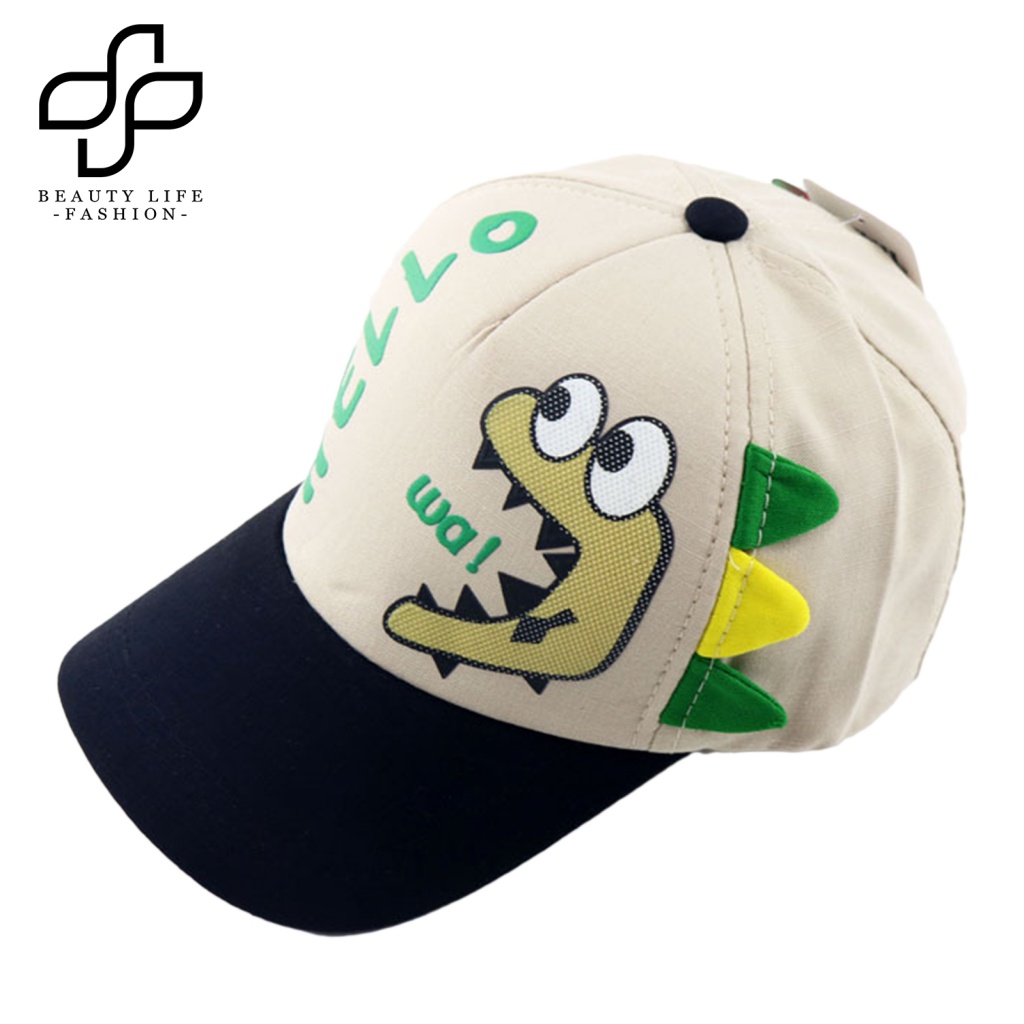 Nón Lưỡi Trai Thoáng Khí In Họa Tiết Khủng Long Bảo Vệ Cho Bé