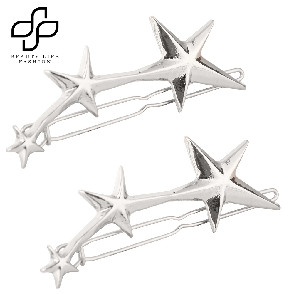Bộ 2 Kẹp Tóc Hình Ngôi Sao Năm Cánh Thời Trang Cho Nữ