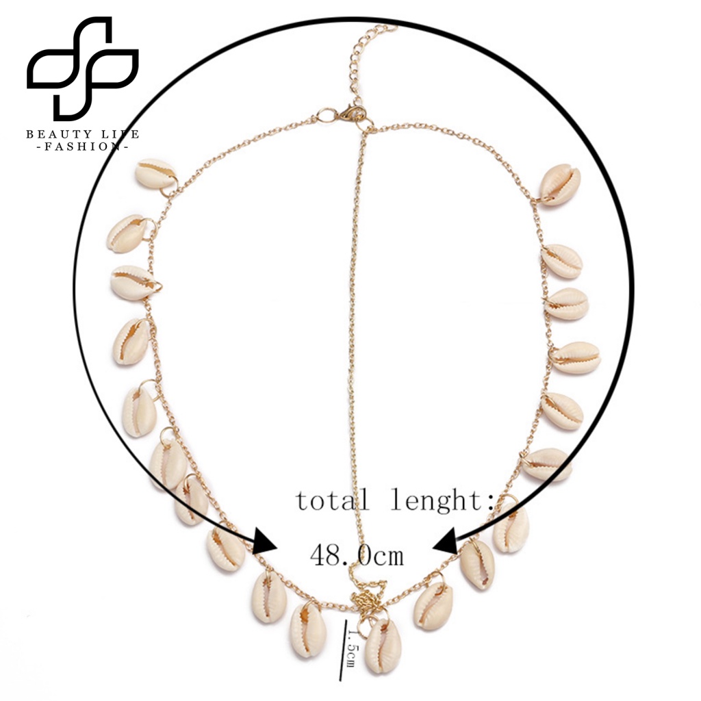 Chuỗi Dây Tua Rua Vỏ Sò Kim Loại Tự Nhiên Trang Trí Tóc Cho Đám Cưới