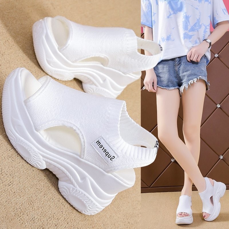 Giày Sandal Đế Dày Thoáng Khí Thời Trang Mùa Hè Dành Cho Nữ