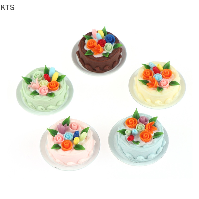 Mô Hình Bánh Kem Tráng Miệng Xinh Xắn Dùng Để Trang Trí Nhà Búp Bê