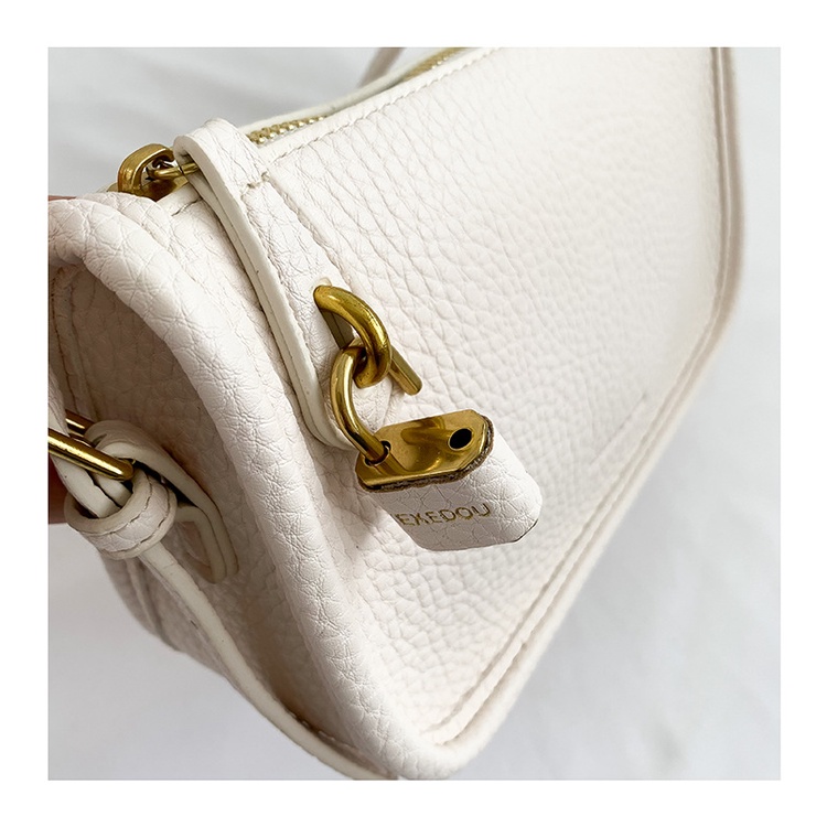 Túi Xách Đeo Vai Hình Vuông Nhỏ Họa Tiết Vỏ Trái Vải Đơn Giản Thời Trang Mùa Hè Cao Cấp Dành Cho Nữ