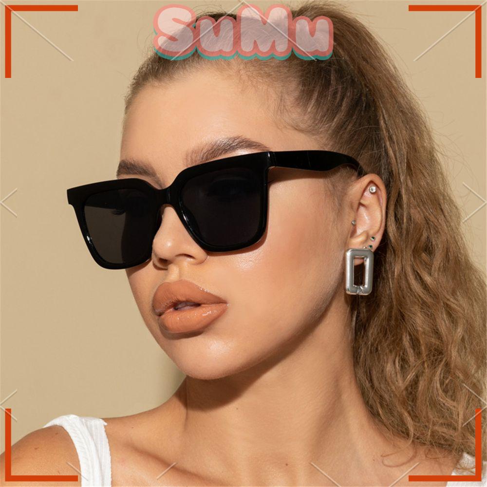 Kính Mát Gọng Vuông Nhiều Màu Sắc Thời Trang Chống Tia UV400 Dành Cho Nữ