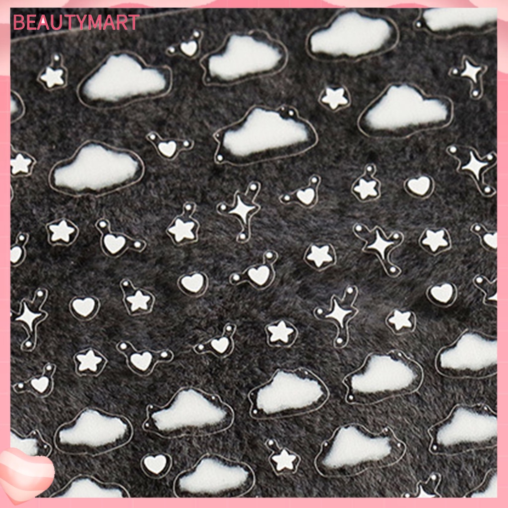 Miếng Dán Trang Trí Móng Tay Hình Đám Mây Nhiều Màu Siêu Mỏng