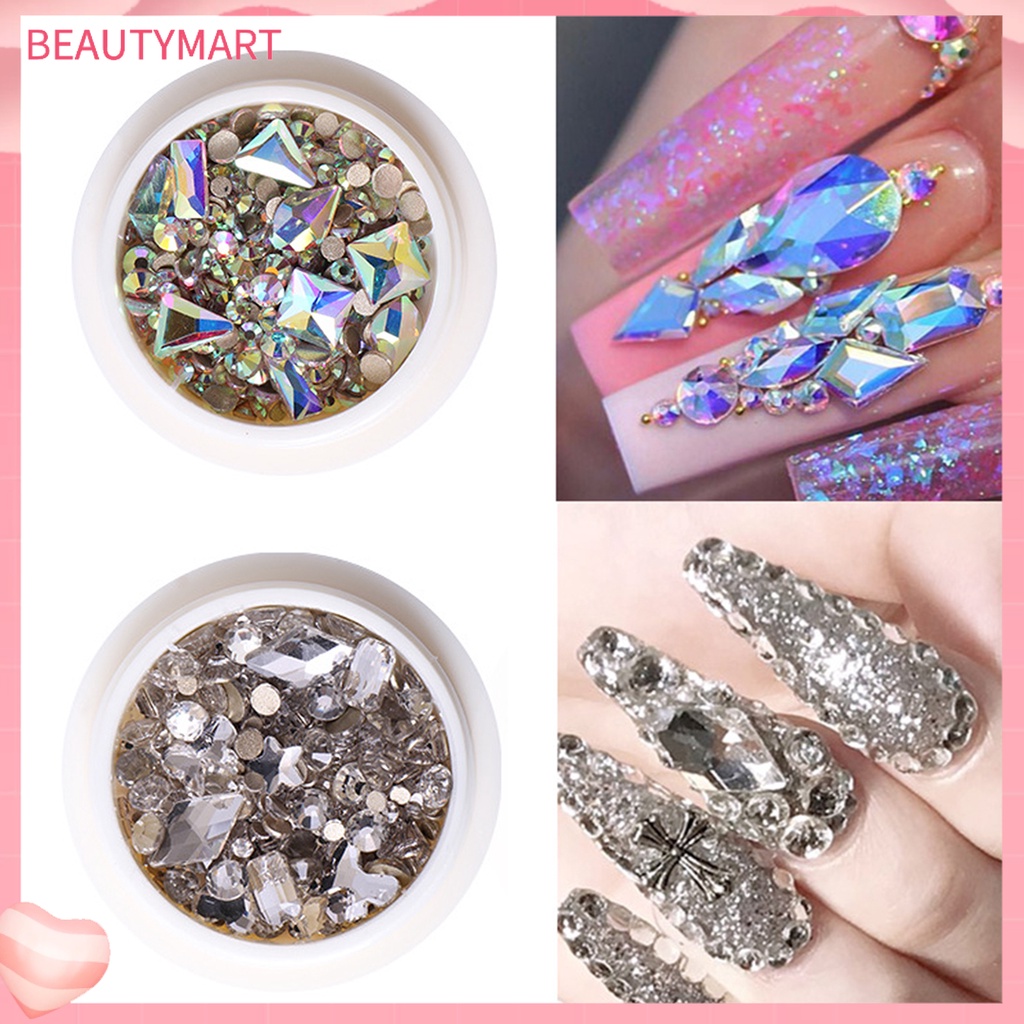 Khối Lập Phương Đính Đá Trang Trí Móng Tay Gọn Nhẹ Tinh Tế DIY Cho Nữ