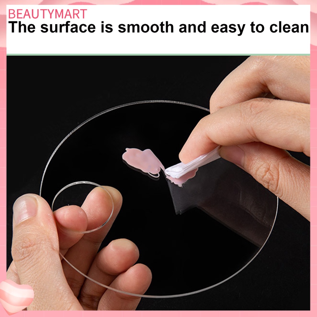 1 Bộ Bảng Màu Trang Điểm Móng Tay Bằng Acrylic Trong Suốt Chống Áp Lực Dễ Vệ Sinh