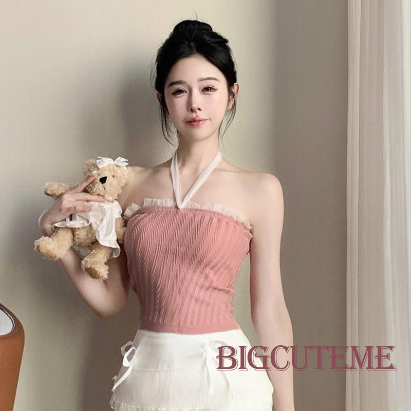 Áo Hai Dây Vải Tuyn Hở Lưng Thời Trang Mùa Hè Cho Nữ